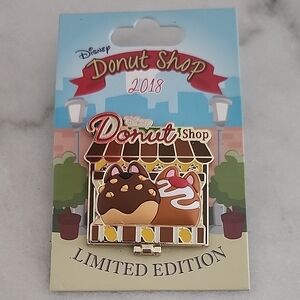 Disney Trading Pin - Donut Shop Chip And Dale (2018) Limited Editio.